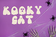 Groovy Ghost - retro Halloween font, a Handwritten Font by Brown Cupple (Thumbnail 6 of 8)