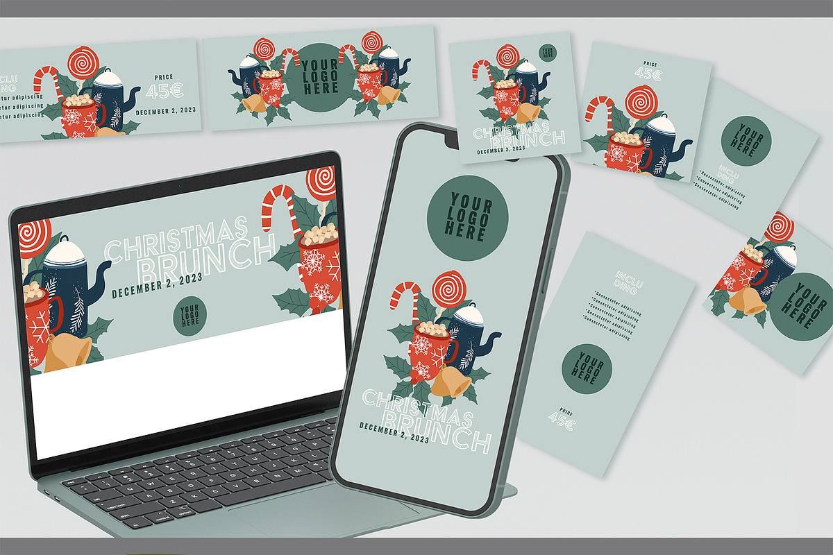 Social Media Christmas Brunch, a Websites & App Template by McLittle Stock (Photo 1 of 5)