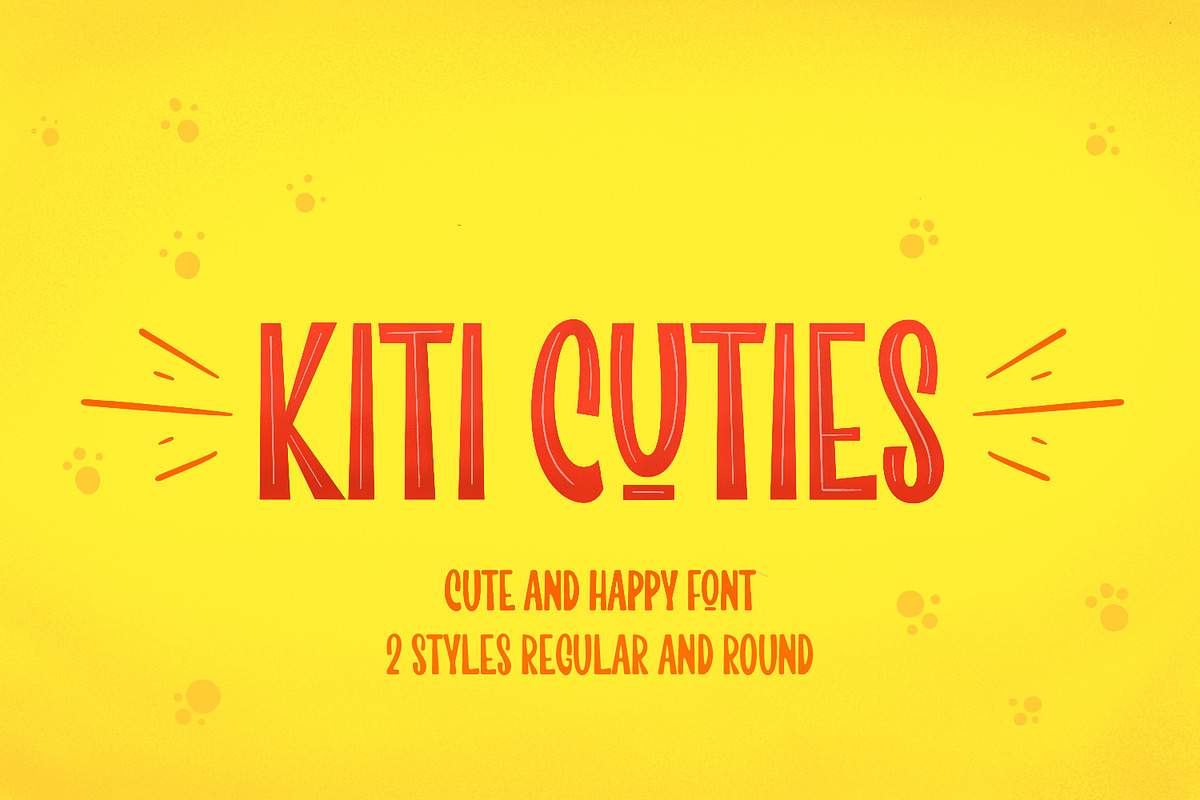 Kiti Cuties, a Sans Serif Font by Dikas Studio (Photo 2 of 9)