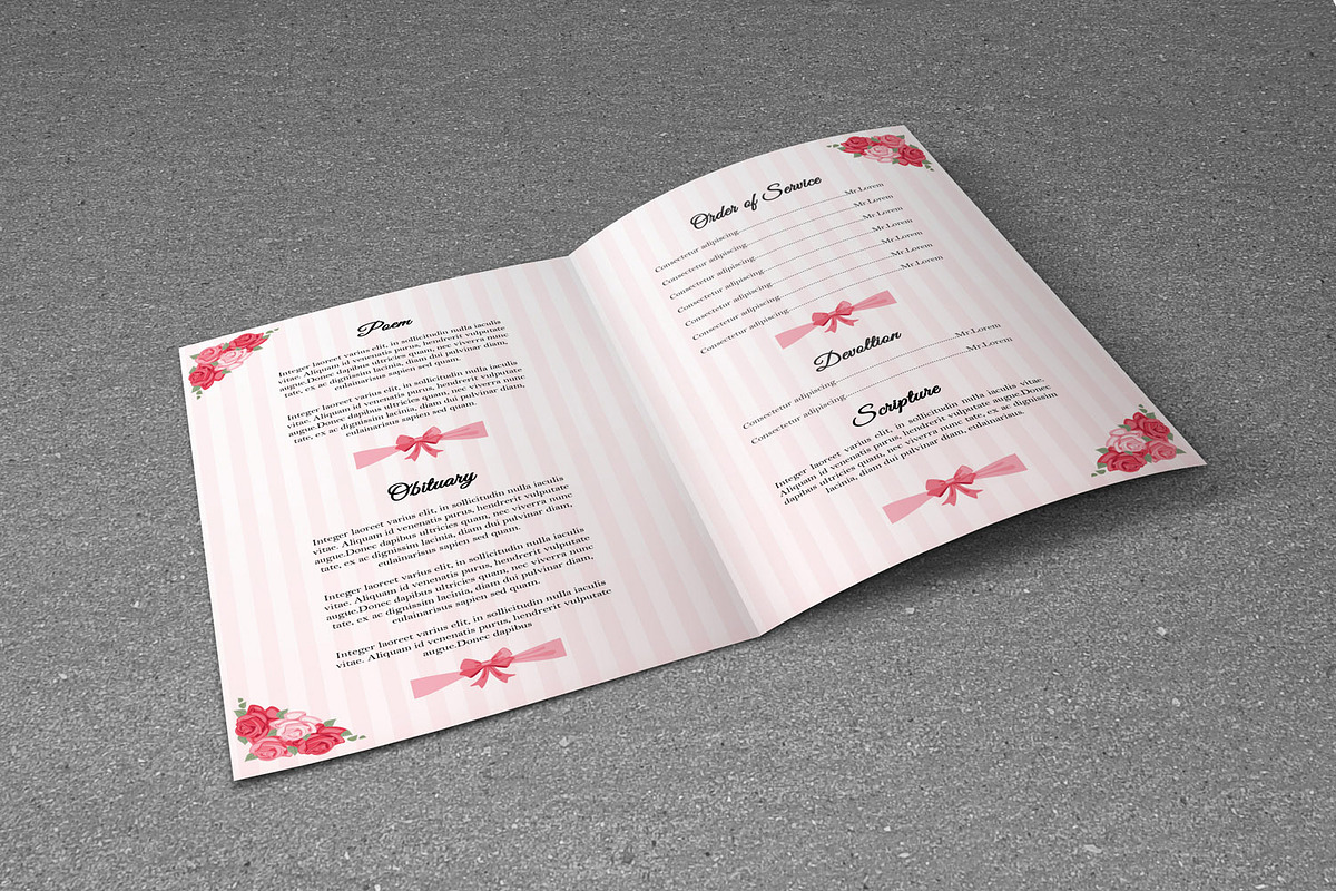 Funeral Program Template-V239, a Brochure Template by Template Shop (Photo 4 of 4)