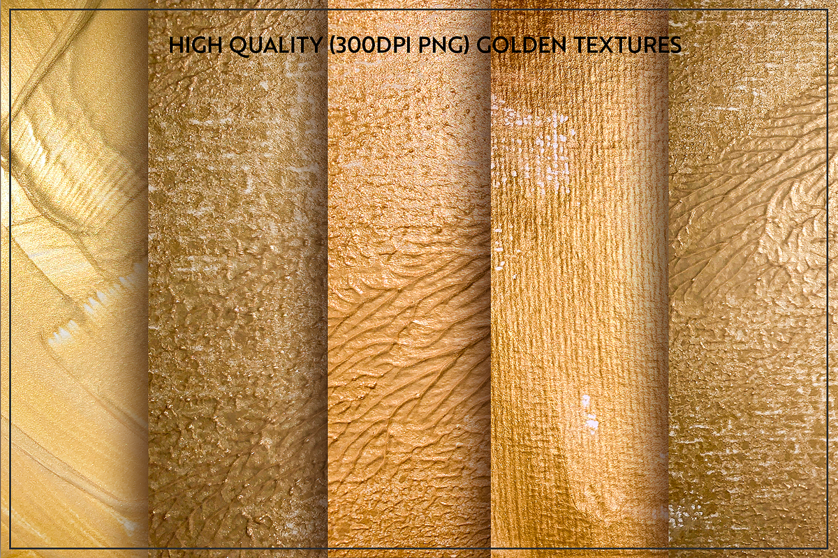 Golden | Acrylic Brush Strokes, an Object Graphic by Kandella's Art (Photo 10 of 10)