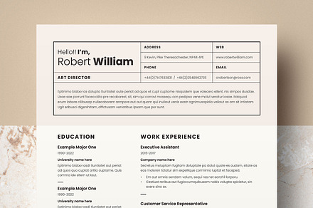 ATS Compatible Resume Template, CV, a Resume Template by DesVert