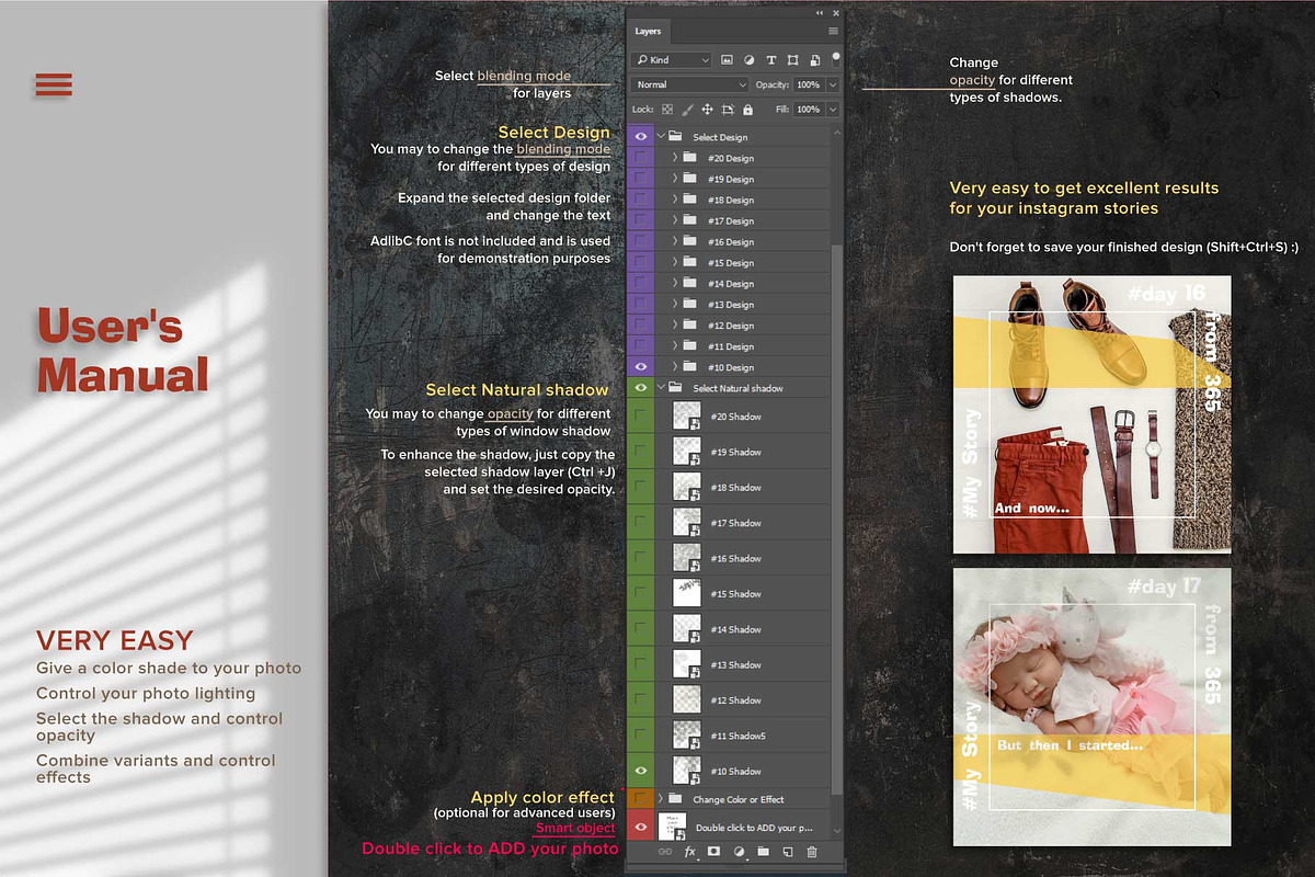 11 Instagram Posts Creator 10-20 day, a Social Media Template by Zimages (Photo 5 of 6)