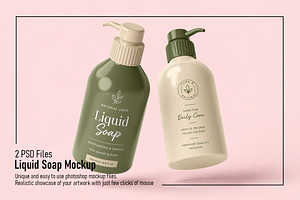 Liquid Soap Mockup, an Advertising Mockup by Custom.scene