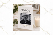 Funeral Bifold Program BW CanvaFR001, a Brochure Template by TyphoonStudio (Thumbnail 4 of 8)