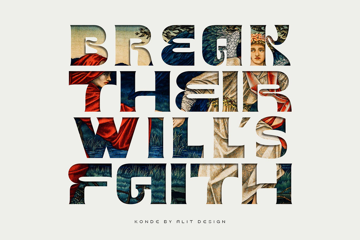 Konde Typeface, a Sans Serif Font by alit design (Photo 3 of 22)