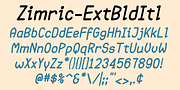 Zimric, a Sans Serif Font by Ingrimayne Type (Thumbnail 7 of 8)