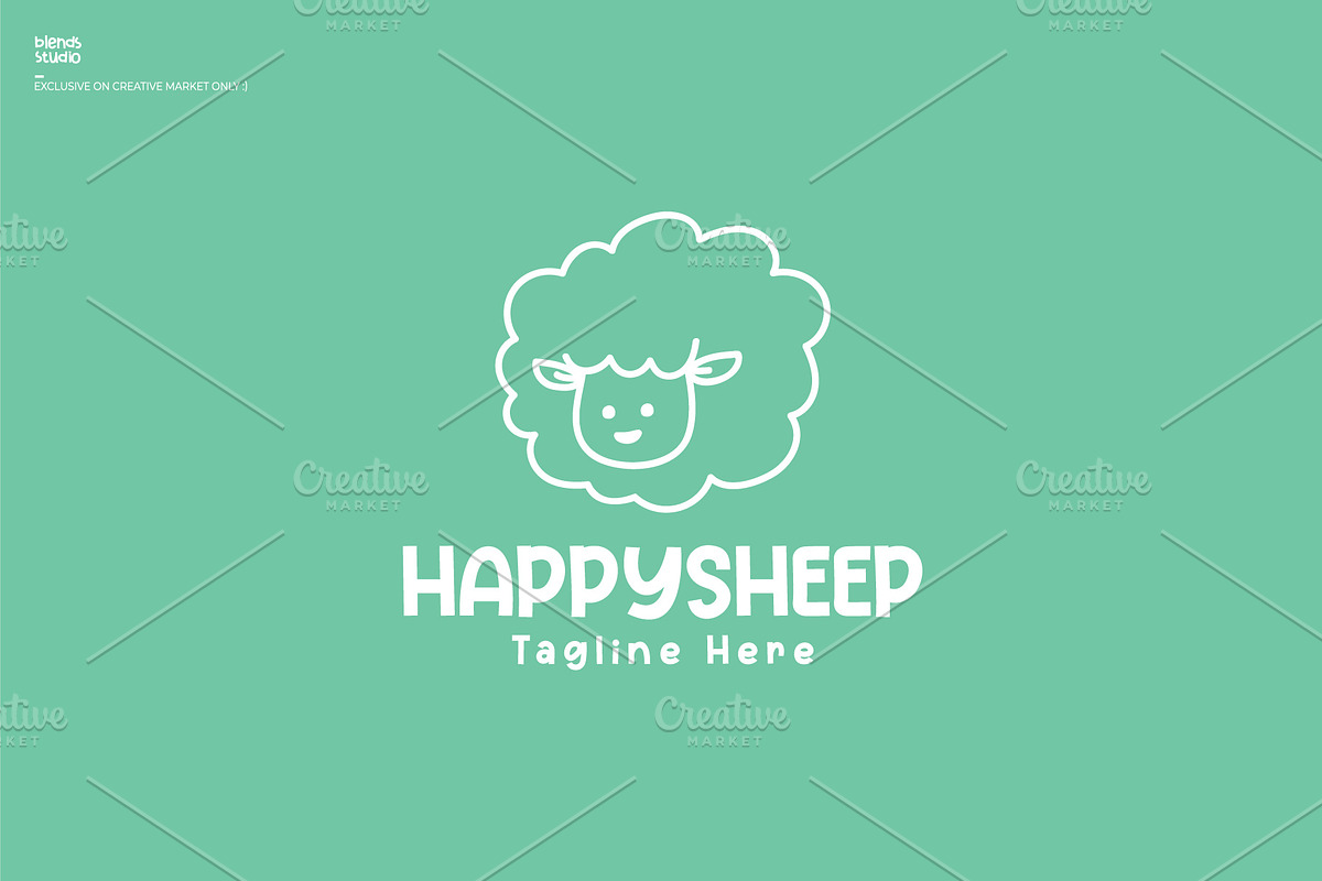 Happy Sheep, a Branding & Logo Template by blends.studio (Photo 4 of 4)