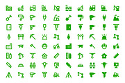 180 Material Construction Icons, a Solid Icon by Creative Stall (Thumbnail 3 of 5)