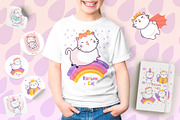 Cute Cats. Vecor Clipart, an Animal Illustration by YuNa (Thumbnail 4 of 8)