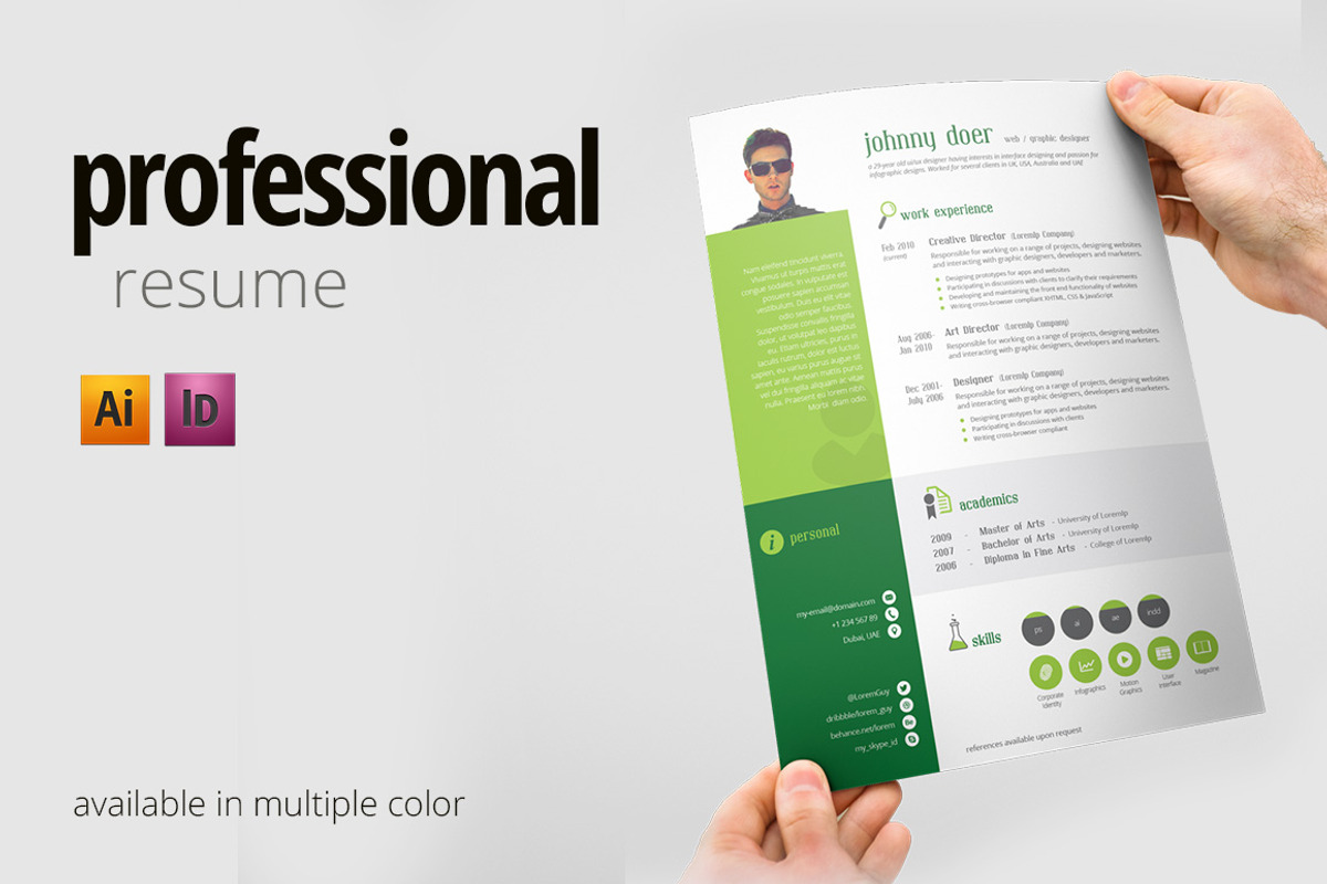 Professional Resume, a Resume Template by kampkode (Photo 1 of 3)