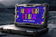 Neon Whirl - Colorful Font, a Font by PutraCetol Studio (Thumbnail 7 of 11)