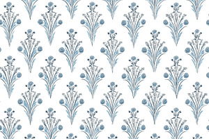 Seamless pattern, seamless floral pattern featuring repeating st, a Pattern Graphic by Studio ANNA