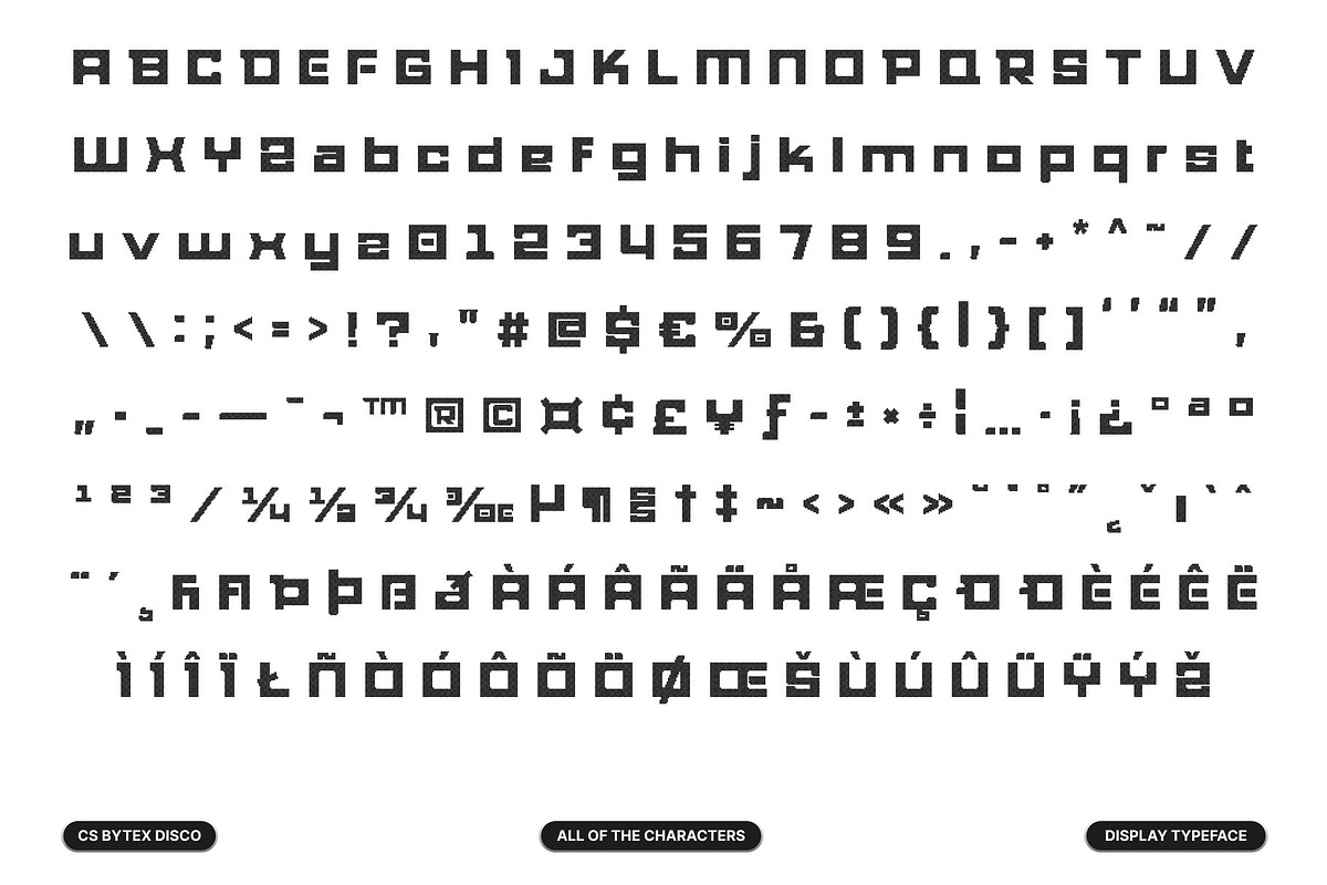 CS Bytex Disco, a Sans Serif Font by Craft Supply Co. (Photo 8 of 8)