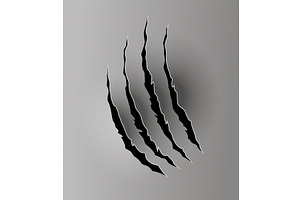 Bear or tiger claw mark, a Texture Illustration by Things for designers