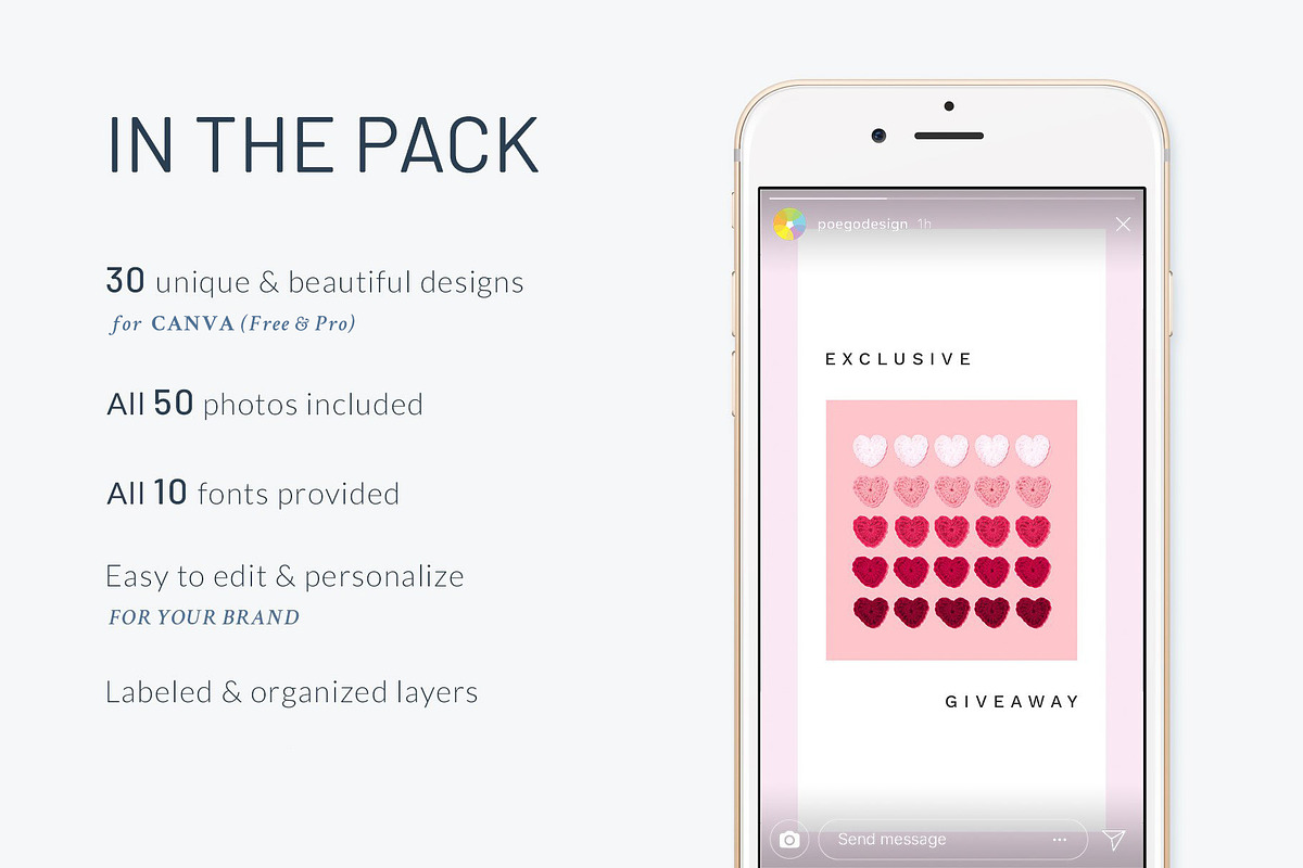 Instagram Stories Pastel Pink CANVA, a Social Media Template by Poego Social (Photo 2 of 12)