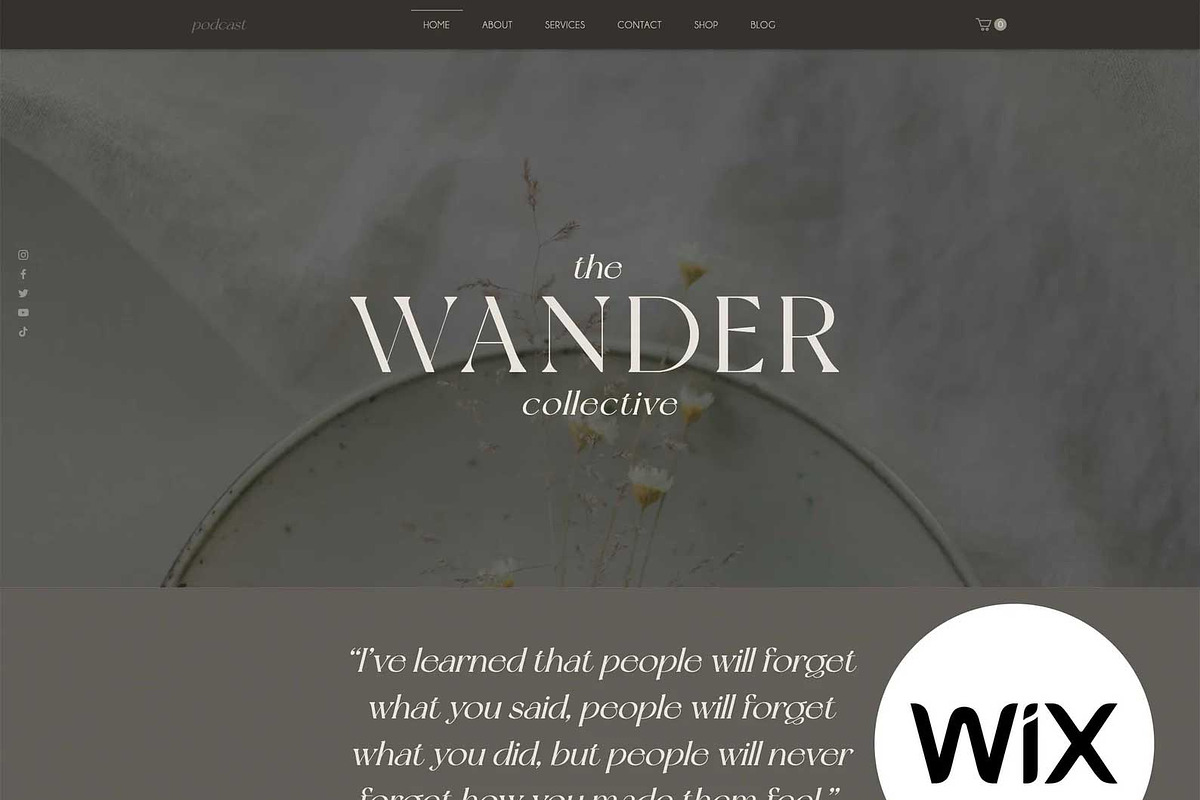 Wix Website Template - Wander Coach, a Wix Template by pinesandpearls (Photo 1 of 9)