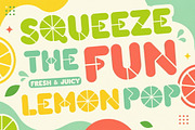 LIMEO - Juicy Display Font, a Sans Serif Font by NTC Graphic (Thumbnail 3 of 11)