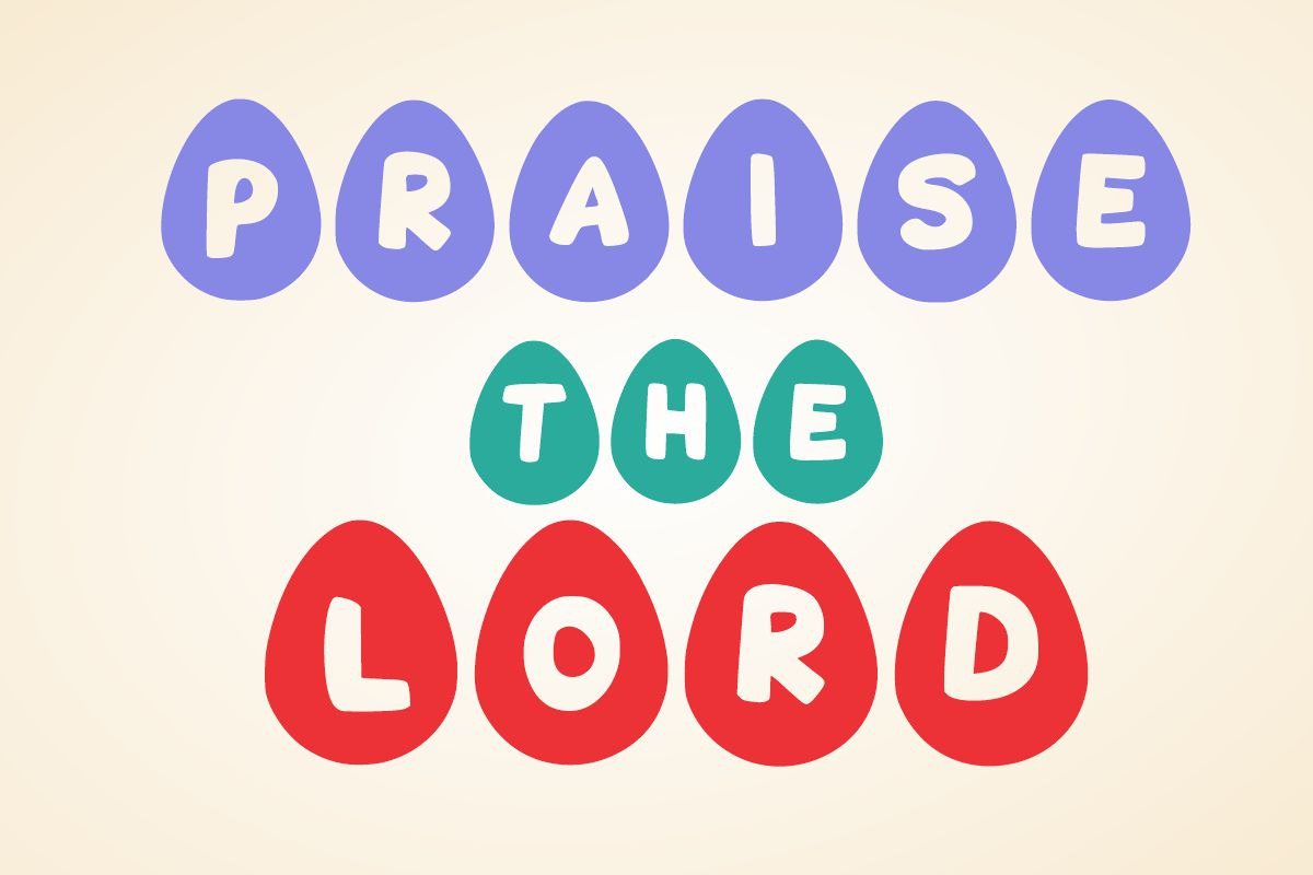 Egg Bunny Easter Font, a Symbol Font by Fourteen Letter (Photo 2 of 8)