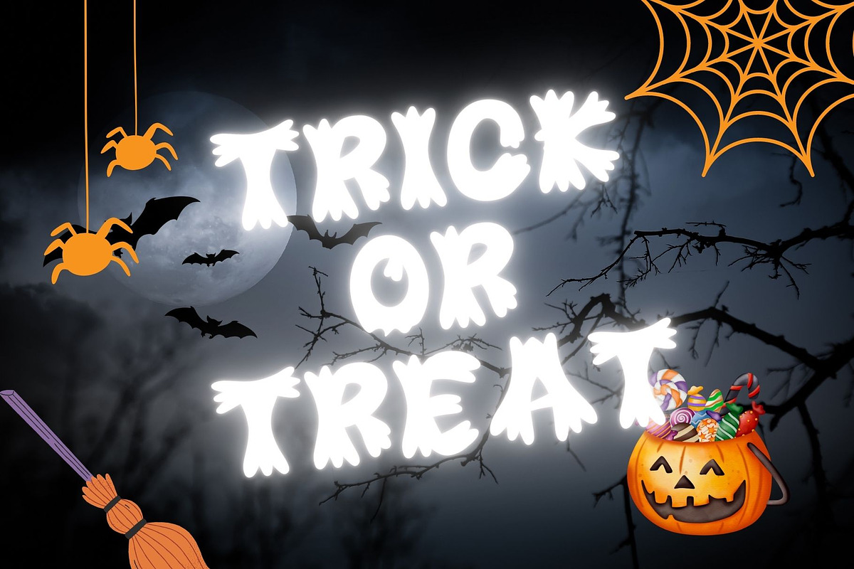 Spooky Wood is a Halloween font, a Handwritten Font by Brown Cupple (Photo 4 of 8)