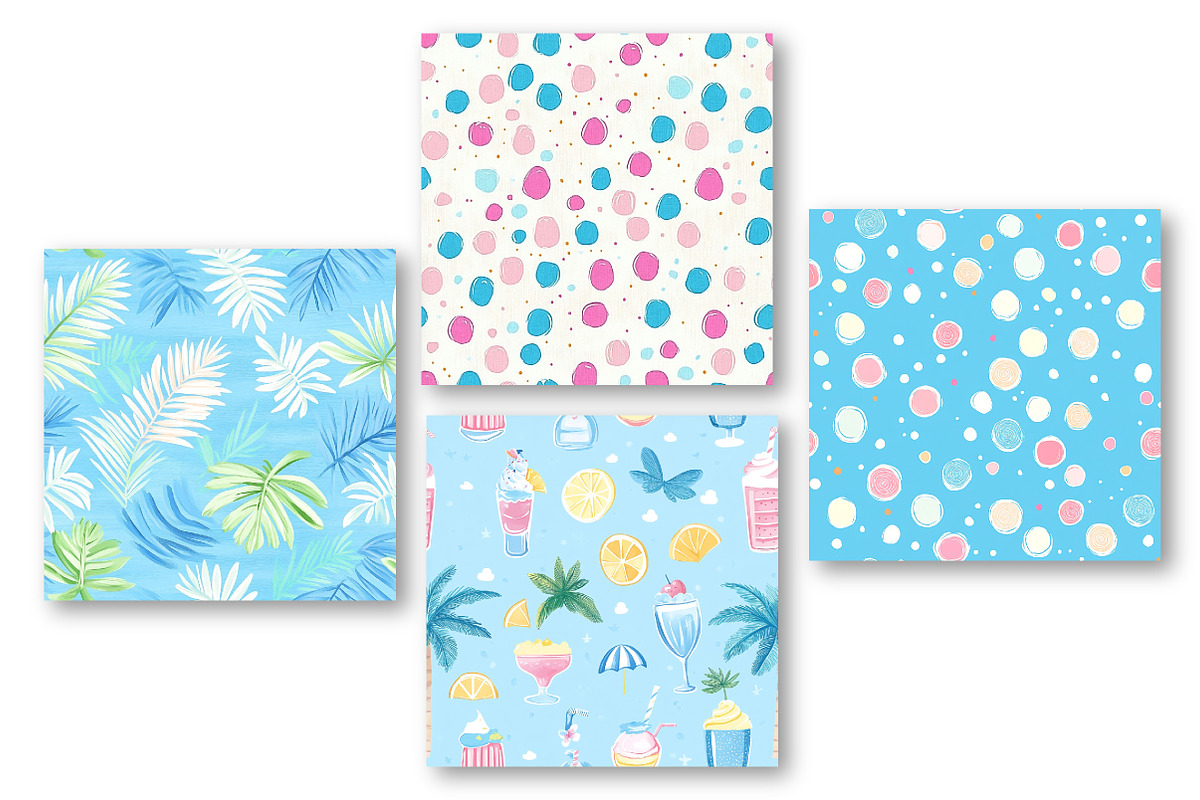 Summer Seamless Patterns, an Illustration by Dream Creation (Photo 8 of 8)