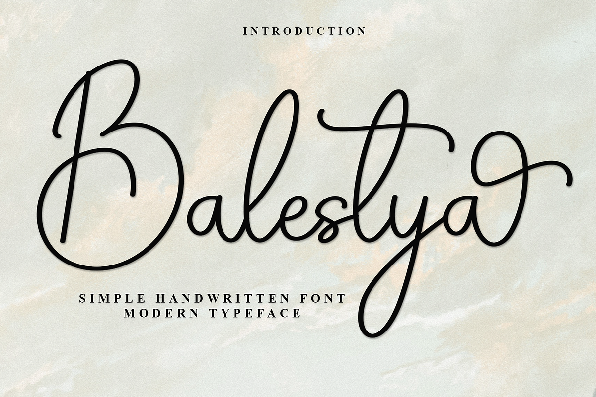Balestya, a Handwritten Font by InermediaSTUDIO (Photo 1 of 7)