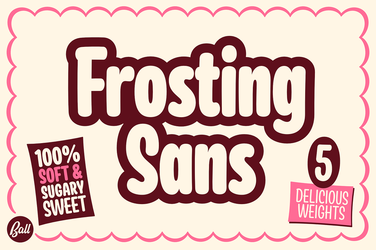 Frosting Sans Family, a Sans Serif Font by Jonathan Ball (Photo 1 of 6)