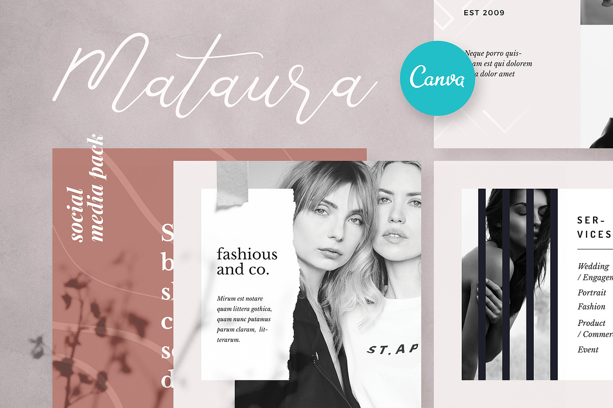 Mataura - Social Media Pack, a Social Media Template by Crevo Studio (Photo 2 of 11)