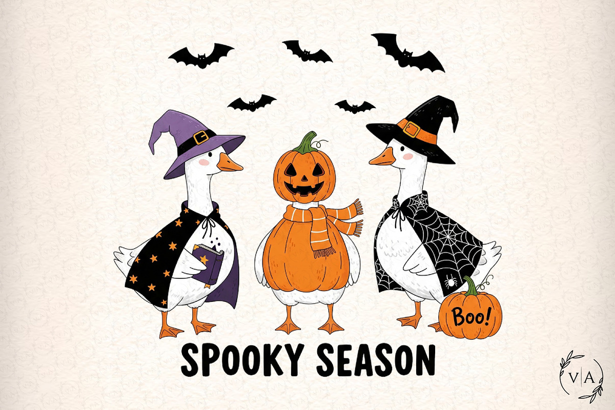 Goose Halloween-Goose Halloween, an Illustration by Craft Nest (Photo 1 of 6)