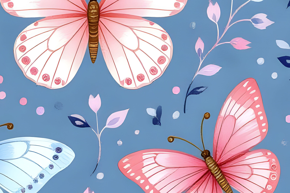 Baby Butterfly Background, an Animal Illustration by Sharon Schwalbe (Photo 5 of 6)