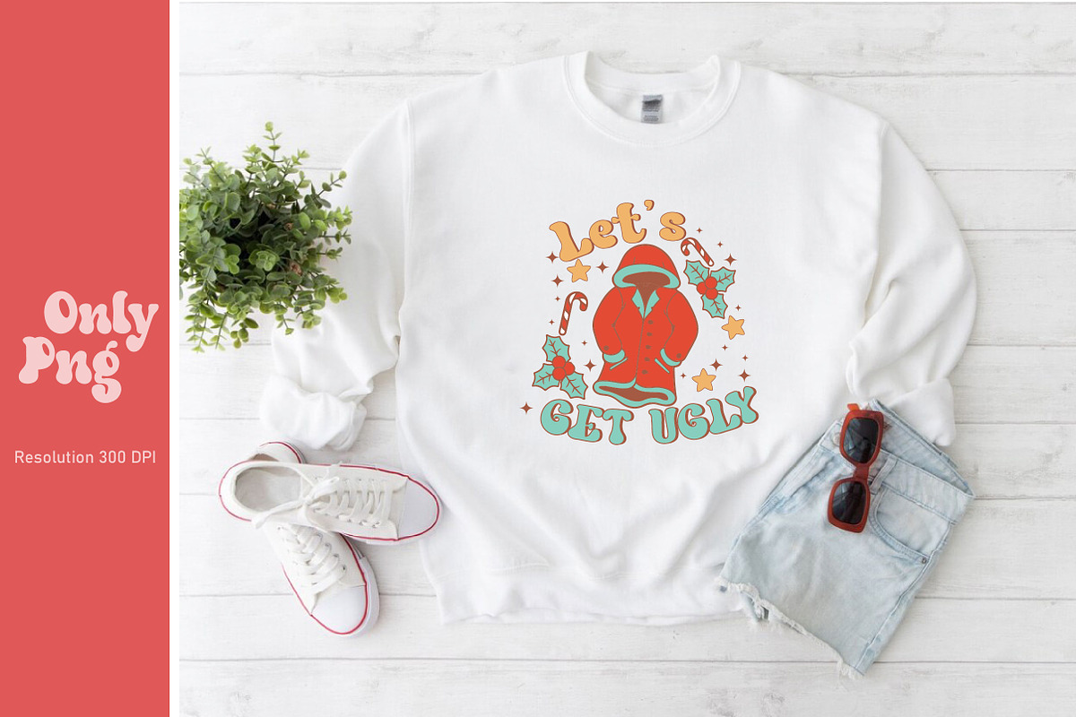 Retro Christmas Sublimation Bundle, a Seasonal Illustration by Libby Wishes (Photo 12 of 13)