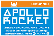 Apollo Rocket font, a Font by weknow (Thumbnail 1 of 5)