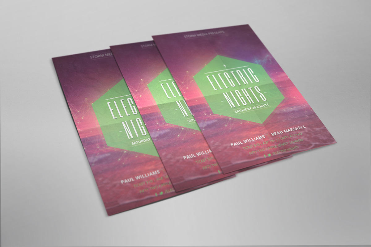 Electronic Music Festival Flyer, a Flyer Template by PSD Storm (Photo 2 of 4)