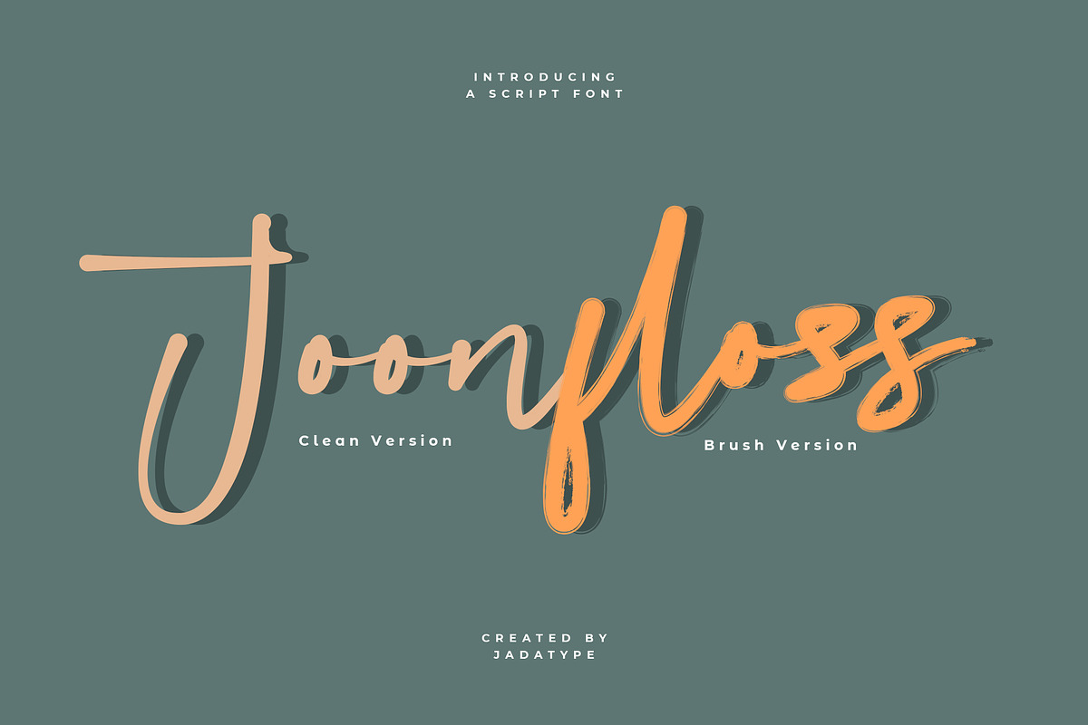 Joonfloss Font | Brush Script, a Script Font by Jadatype.id (Photo 1 of 8)