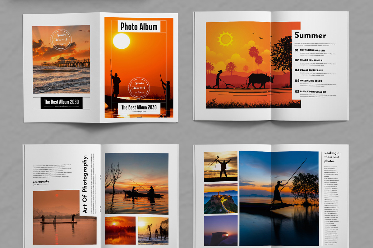 Photo Book Layout Template