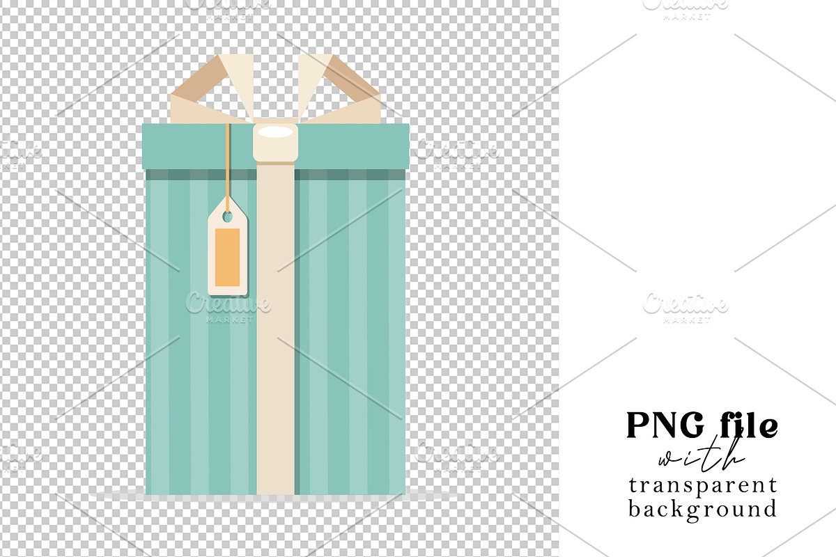 Christmas gift box, an Object Illustration by Elen_Art (Photo 2 of 3)
