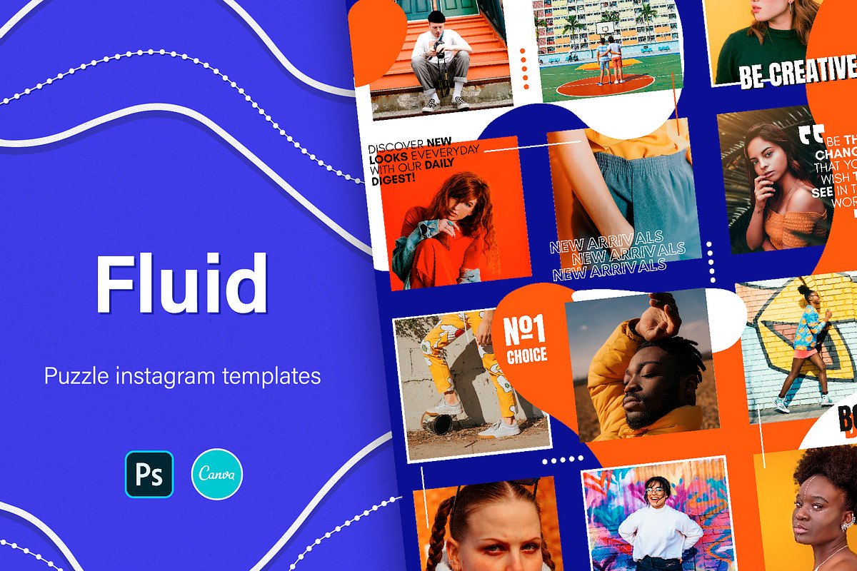 Puzzle Instagram Templates, a Social Media Template by Nassiie (Photo 1 of 8)