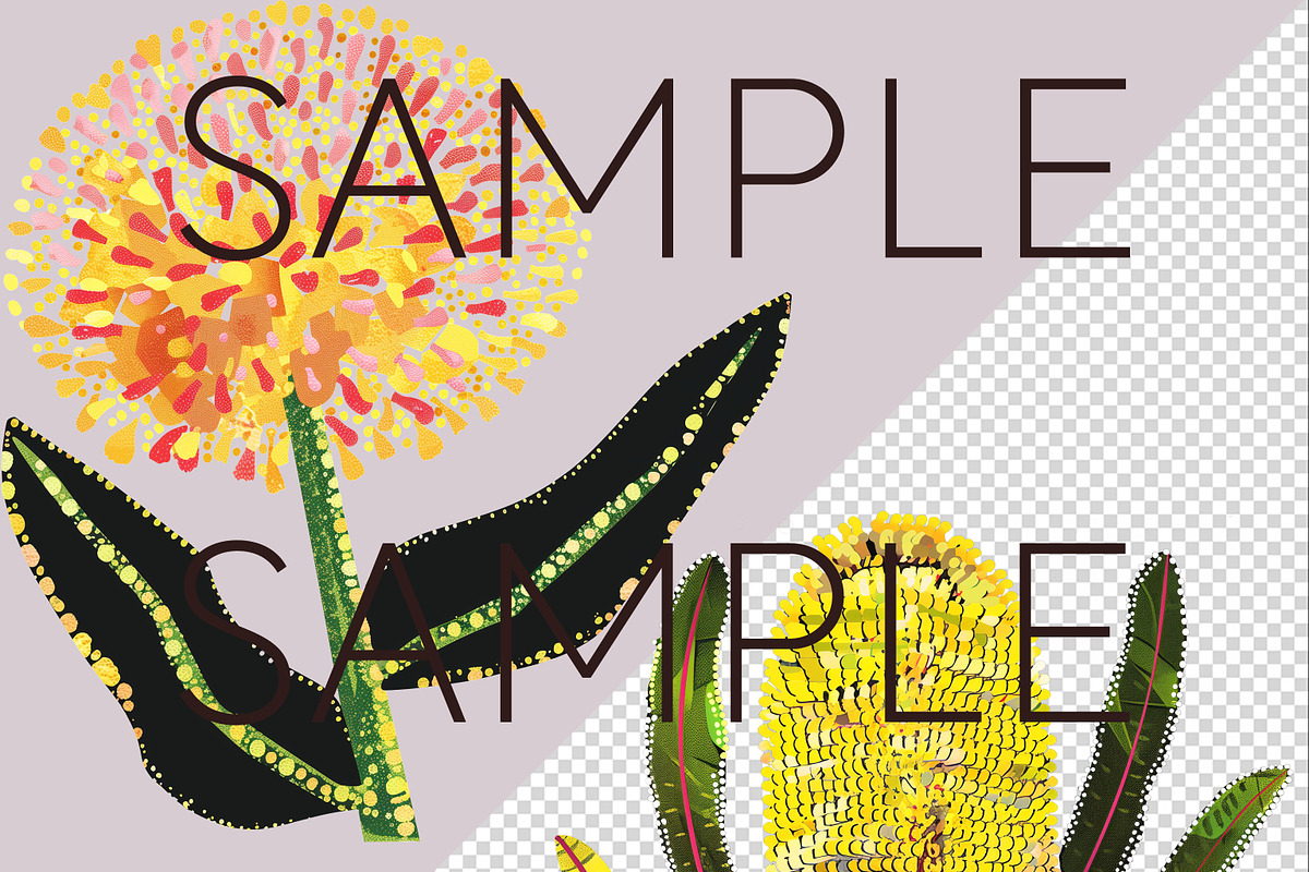 Aboriginal Style Flower Clipart PNG, a Decorative Illustration by Pawcasso's Portraits (Photo 6 of 9)