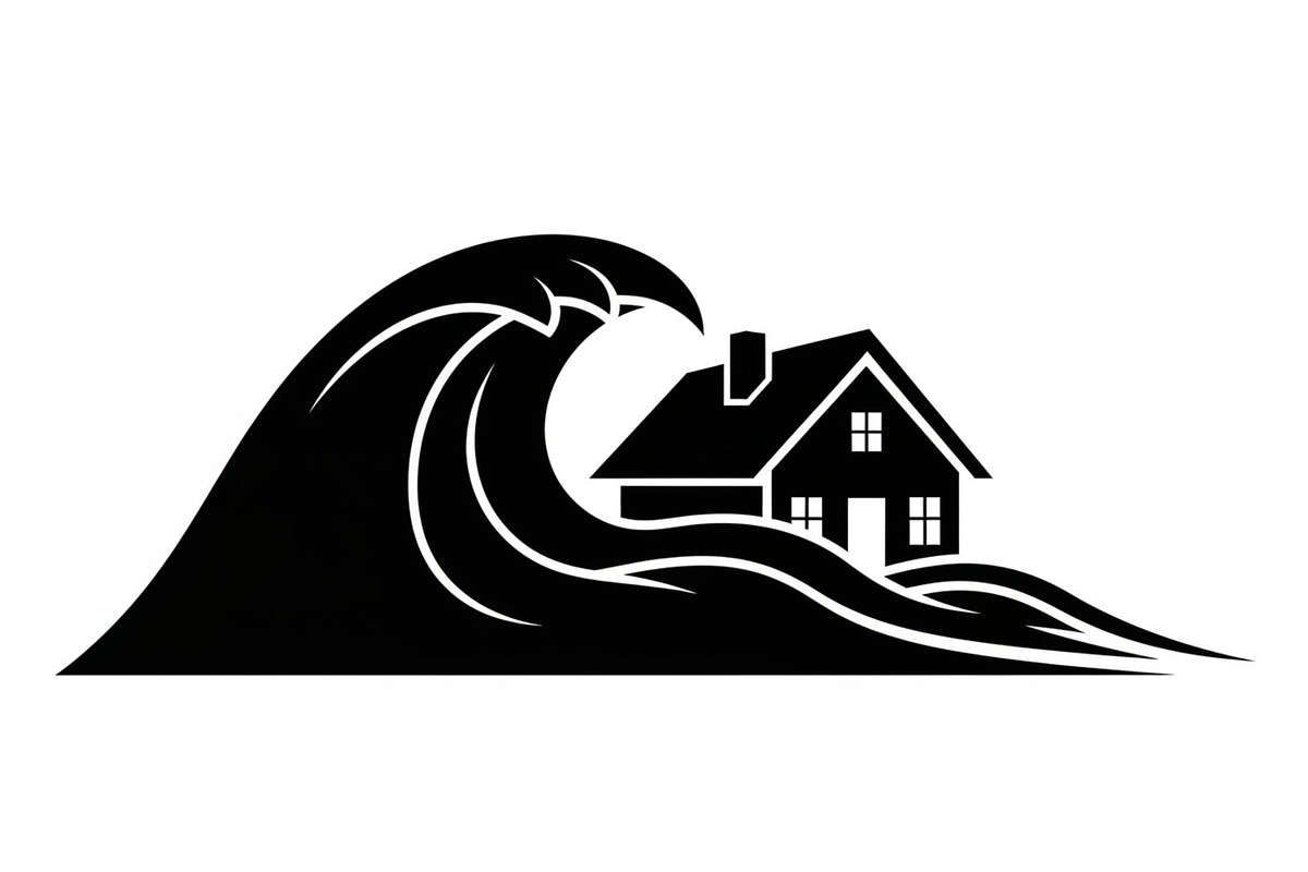 50 Flooded Home Silhouette Bundle, an Illustration by Designs_River (Photo 49 of 51)