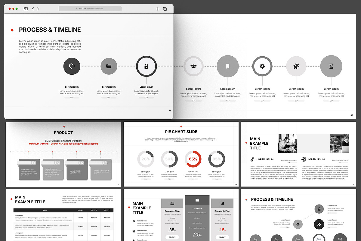 Pitch Deck Template Design, a Presentation Template by Artemis-products (Photo 3 of 7)
