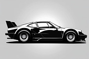 Sports Car Silhouette bundle, an Illustration by yasushie (Thumbnail 4 of 9)