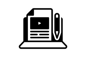 Editor solid icon, a Solid Icon by Creative priyanka