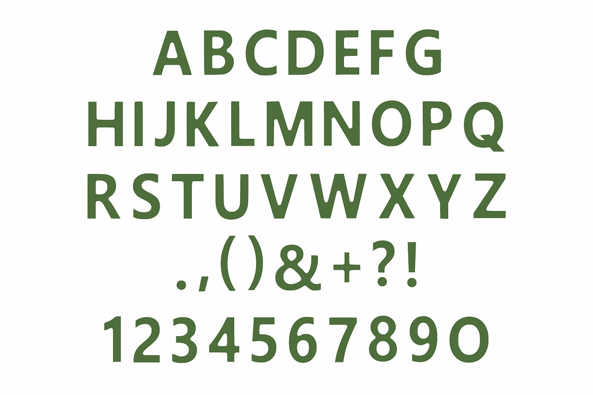 Avocado Greentea, a Sans Serif Font by Fourteen Letter (Photo 5 of 6)
