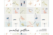 Creepy crawly bugs insects pattern, a Pattern Graphic by Milatoo (Thumbnail 1 of 3)