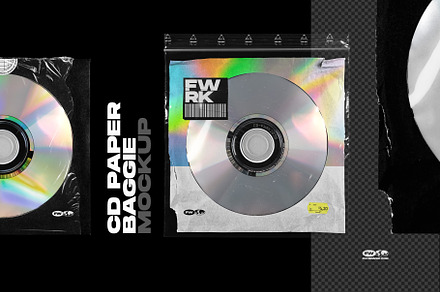 CD Paper Bag Mockup