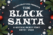 Black Santa a Gothic Serif Font, a Serif Font by Blankids Studio (Thumbnail 1 of 5)