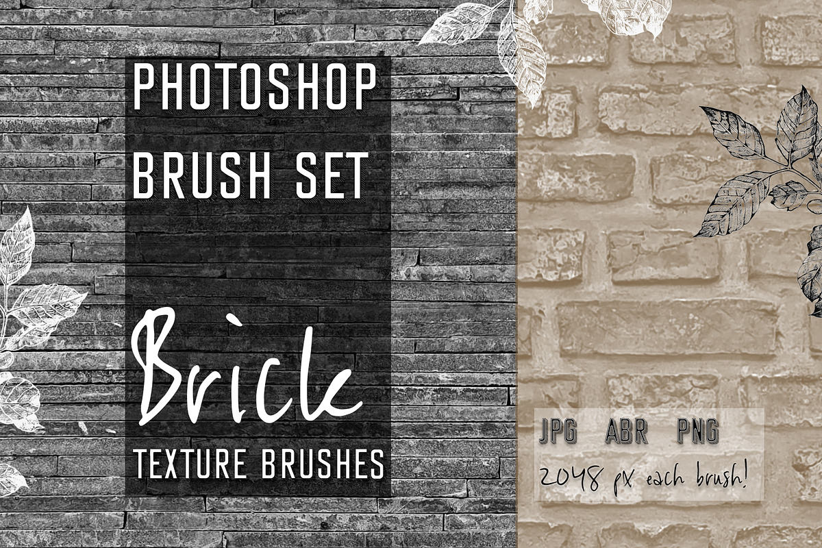 Photoshop Brush Set BRICK TEXTURE, a Brush Add-On by archibicc (Photo 1 of 2)
