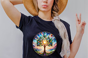 Round Stained Glass Summer  Sublima, an Illustration by SVGArt (Thumbnail 4 of 8)