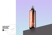 Amber Bottle with Pump Mockup, a Packaging Mockup by Reformer Mockup (Thumbnail 3 of 6)