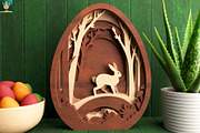 Bunny in the Forest 3D Layered SVG, an Animal Illustration by pixaroma (Thumbnail 5 of 8)